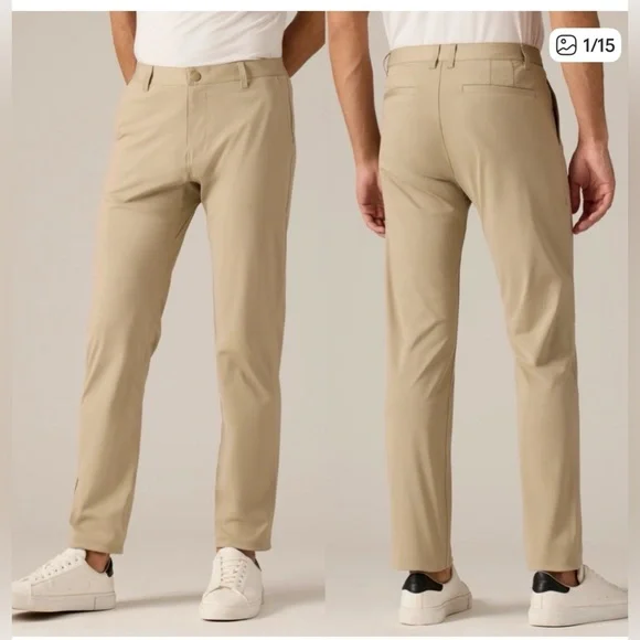 Rhone Commuter Pants in Khaki Tan Men’s Size 40 - Picture 1 of 5